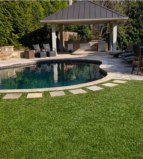 Luxury outdoor living pool renovation in Metro Atlanta 